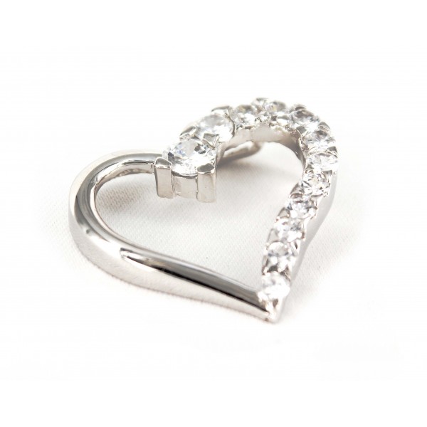 ON SALE! @$19.95 - Pendant - 925 Sterling Silver Heart with 